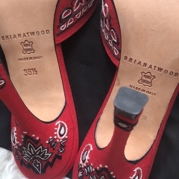 Brian Atwood Mule Sandal Heels - Picture 4 of 8